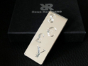 Handgravierte Währungssymbole auf Money Clip für Trader