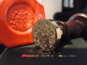 25 mm ø Petschaft mit Familienwappen zum Siegeln