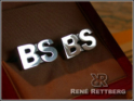 Initialen Manschettenknöpfe Silber