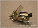Die Mechanik der goldenen Initialen Manschettenknöpfe 