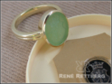 römischer Wappenring mit grüner Jade