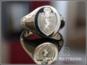 oval 12x10mm leicht taillierte Ringform