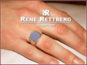 antik 11x11mm mit breiter Ringform