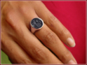 14x12 mm oval mit stark taillierter Ringform