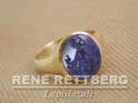 Herrenring oval 14x12mm, Gold
