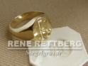 Siegelringe mit Monogramm zum Siegeln
